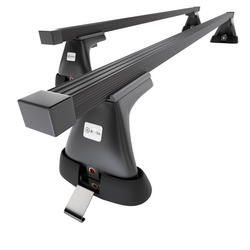 Barres de toit en acier adapté pour Citroen Xsara Picasso Monospace (2000-2006) - Porte-Bagages de Voiture noir - points de montage - (suivant le modèle de voiture ils peuvent se situer à différents endroits)