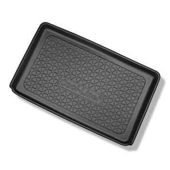 Tapis de coffre adapté pour Renault Captur I SUV (04.2013-12.2019) - bac de coffre - protection de coffre voiture - sur le coffre inférieur et supérieur