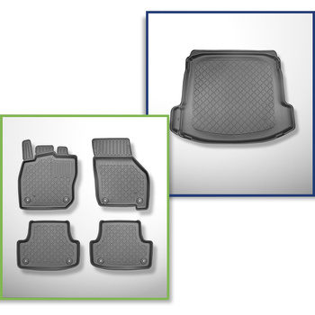 Kit tapis de coffre et tapis de voiture TPE pour: Audi A3 8Y Berline (04.2020-..