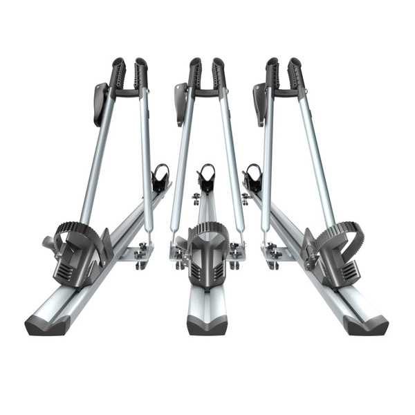 3x Porte-vélo de toit en aluminium avec clé - 3xM-17