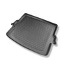 Tapis de coffre adapté pour DS 7 Crossback E-Tense Plug-in Hybrid SUV (02.2018-2022) - bac de coffre - protection de coffre voiture - coffre supérieur; plancher amovible en la position la plus haute