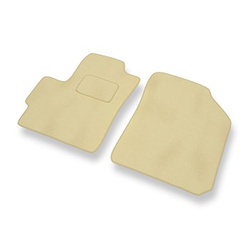 Tapis de Sol Velours adapté pour Chevrolet Spark I M200/M250 Hayon (2005-2009) - Premium tapis de voiture - beige