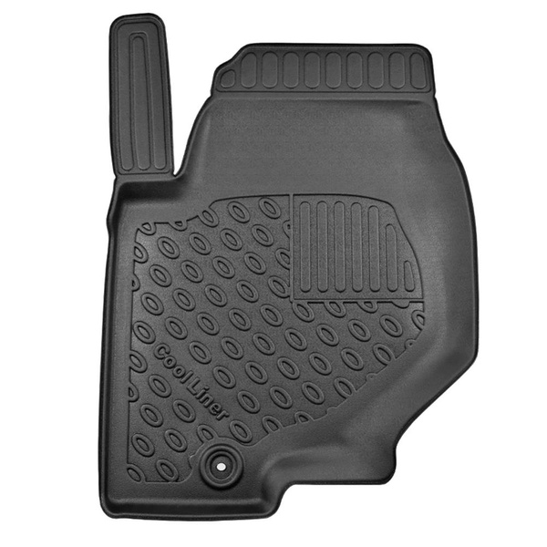 Tapis de sol en TPE adapté pour KGM Musso II Pick-Up (2025-....) - sans la troisième rangée de sièges - tapis de voiture - noir