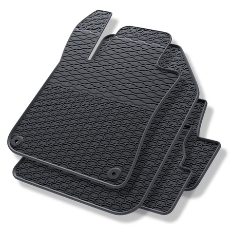 Tapis de sol en caoutchouc adapté pour Peugeot 308 II (2013-2021) - tapis de voiture - noir