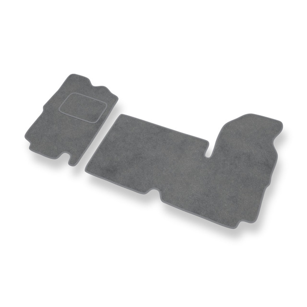 Tapis de Sol Velours adapté pour Opel Movano I Van (1999-2003) 3 places - Premium tapis de voiture - gris