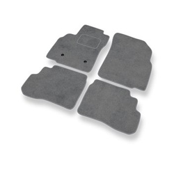 Tapis de Sol Velours adapté pour Opel Karl Hayon (2015-2019) - Premium tapis de voiture - gris