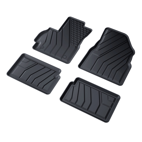 Tapis de sol en TPE adapté pour OMODA 5 Crossover (2024-....) - tapis de voiture - noir