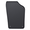 Tapis de sol en caoutchouc adapté pour Volkswagen Polo V (2009-2017) - tapis de voiture - noir