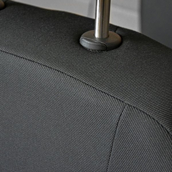 Housses de siège sur mesure adaptées pour Volkswagen Transporter T5 Van (2003-2015) sur deux rangées de sièges (banquette arrière divisée) - housse siege voiture - couverture siege - E1