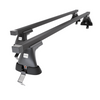 Barres de toit en acier adapté pour Ford Mondeo mk IV Break (2007-2014) - Porte-Bagages de Voiture noir - toit normal
