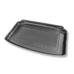 Tapis de coffre adapté pour Volkswagen Polo VI 2G AW Hayon (10.2017-....) - bac de coffre - protection de coffre voiture - coffre inférieur; modèles sans plancher amovible du coffre
