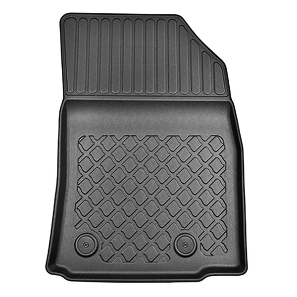 Tapis de sol en TPE adapté pour Opel Crossland X, A SUV (06.2017-07.2024) - tapis de voiture - noir