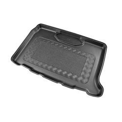 Tapis de coffre adapté pour DS 3 Crossback SUV (04.2019-....) - bac de coffre - protection de coffre voiture - avec caisson de graves (subwoofer)
