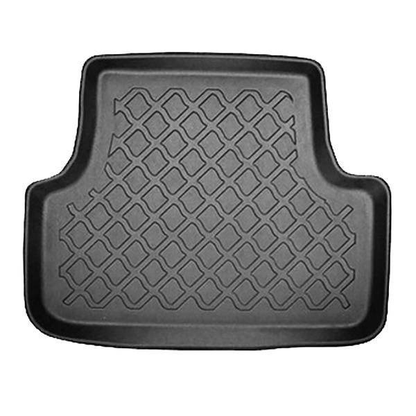 Kit tapis de coffre et tapis de voiture TPE pour: Skoda Karoq SUV (11.2017-....) - coffre inférieur; avec roue de secours à usage temporaire ou kit de réparation; sans plancher multi-fonctions