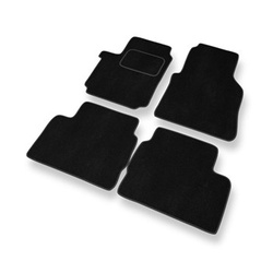 Tapis de Sol Velours adapté pour Volkswagen Amarok I Pick-Up (2009-2021) - Premium tapis de voiture - noir