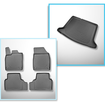 Kit tapis de coffre et tapis de voiture TPE pour: Volkswagen ID.3 Hayon (11.2019