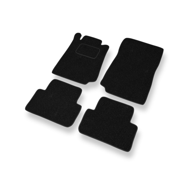 Tapis de Sol Feutres adapté pour Mercedes-Benz CLK A208, C208 Coupé (1996-2003) - tapis de voiture - noir