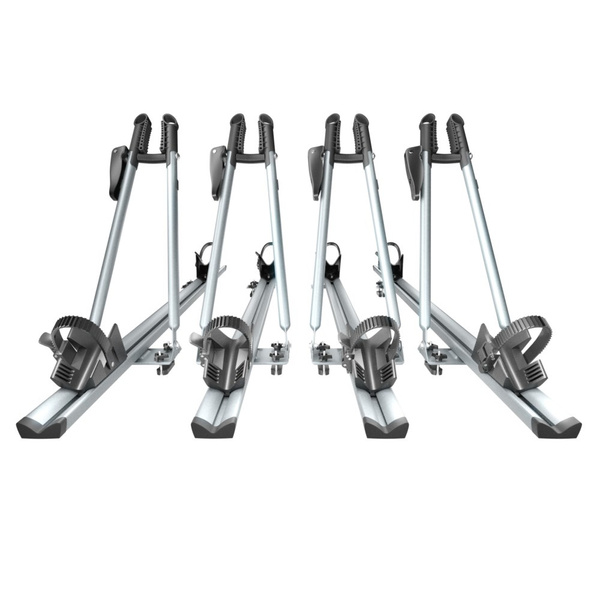 4x Porte-vélo de toit en aluminium avec clé - 4xM-17