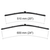 Balais d'essuie-glace de pare-brise adaptés pour Audi A5 8T Coupé, Sportback (06.2007-2016) - balais plat