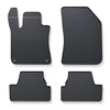 Tapis de sol en caoutchouc adapté pour Peugeot 308 II (2013-2021) - tapis de voiture - noir