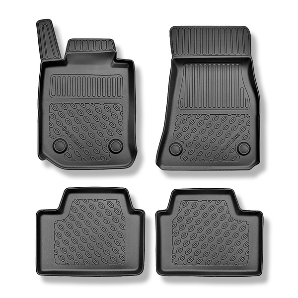 Tapis de sol en TPE adapté pour BMW 3 G20, G21, G80 Touring, Berline (03.2019-....) - aussi pour la version hybride - tapis de voiture - noir