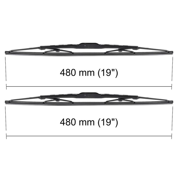 Balais d'essuie-glace de pare-brise adaptés pour Fiat Barchetta Roadster (01.1995-02.2005) - balais standard