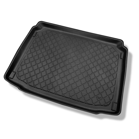 Tapis de coffre adapté pour Peugeot 308 II Hayon (08.2013-11.2021) - bac de coffre - protection de coffre voiture - coffre inférieur; avec roue de secours à usage temporaire ou kit de réparation