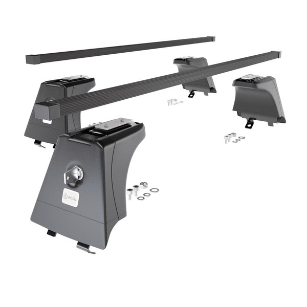 Barres de toit en acier adapté pour Hyundai i30 II SW (2012-2017) - Porte-Bagages de Voiture noir - rails intégrés