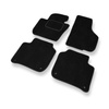 Tapis de Sol Velours adapté pour Skoda Superb II (2008-2015) - Premium tapis de voiture - noir