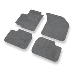 Tapis de Sol Velours adapté pour Fiat Sedici Crossover (2005-2014) - Premium tapis de voiture - gris