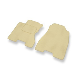 Tapis de Sol Velours adapté pour Renault Koleos I SUV (2008-2015) - Premium tapis de voiture - beige