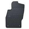 Tapis de sol en caoutchouc adapté pour Opel Adam Hayon (2012-2019) - tapis de voiture - noir - 4 pcs.