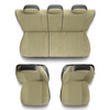Housses de siège adaptées pour Peugeot 307 I, II (2001-2012) - housse siege voiture universelles - couverture siege - PG-3