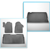 Kit tapis de coffre et tapis de voiture TPE pour: Mercedes-Benz Vito W447 Tourer (10.2014-....) - version longue (empattement 3.200 mm;longueur de l’auto 5.140 mm);tous les niveaux de finition;sans 3ème rangée
