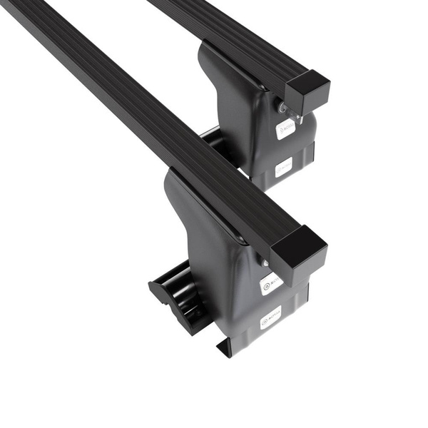 Barres de toit en acier adapté pour Dodge Charger LX I Berline (2006-2010) - Porte-Bagages de Voiture noir - toit normal