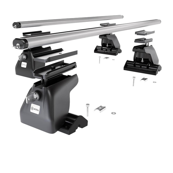 Barres de toit en aluminium adapté pour Volkswagen Crafter Van (2006-2016) - Porte-Bagages de Voiture argent - profil T