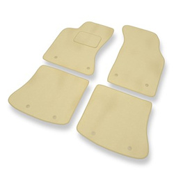 Tapis de Sol Velours adapté pour Audi A4 I B5 Avant, Berline (1994-2001) - Premium tapis de voiture - beige