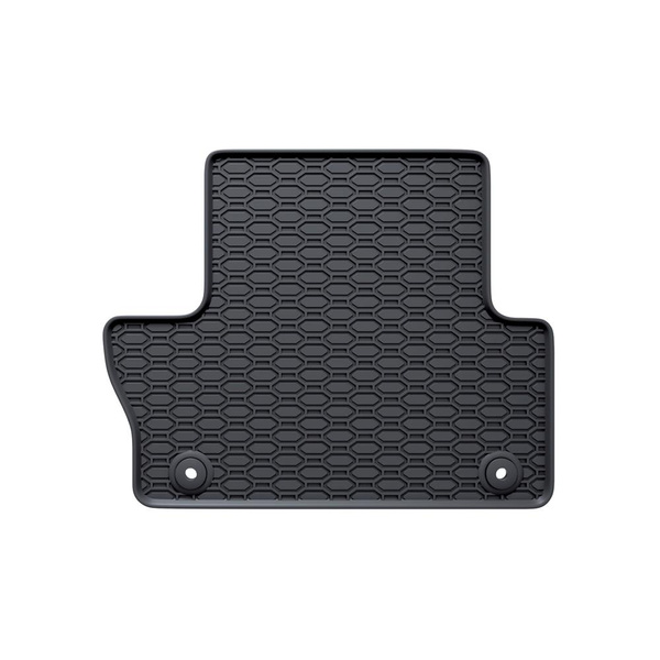 Tapis de sol en caoutchouc adapté pour Volvo XC60 I SUV (2008-2017) - tapis de voiture - noir - 4 pcs.