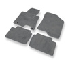 Tapis de Sol Velours adapté pour Kia Ceed II Hayon, Break (2012-2018) - Premium tapis de voiture - gris