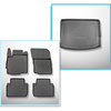 Kit tapis de coffre et tapis de voiture TPE pour: Mitsubishi Eclipse Cross SUV (01.2018-....) - non pour version Plug-in hybride