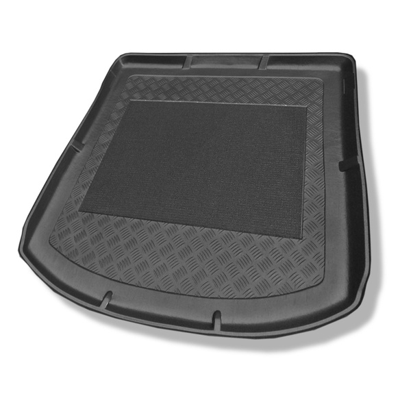 Tapis de coffre adapté pour Volkswagen Touran I 1T Monospace (09.2010-08.2015) - bac de coffre - protection de coffre voiture - 7 places; 3me rangée abaissée
