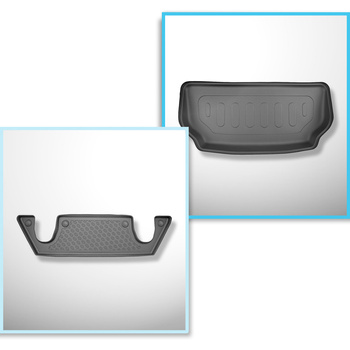 Kit tapis de coffre et tapis de voiture TPE pour: Tesla Model X SUV (01.2021-...