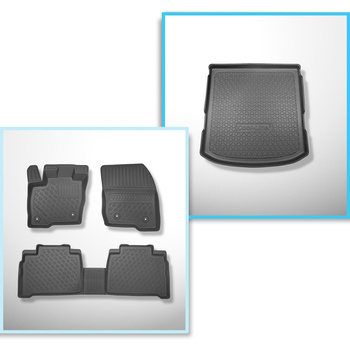 Kit tapis de coffre et tapis de voiture TPE pour: Ford Galaxy III Monospace (09.