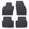 Tapis de sol en caoutchouc adapté pour Skoda Kamiq Crossover (2019-....) - tapis de voiture - noir - 4 pcs.