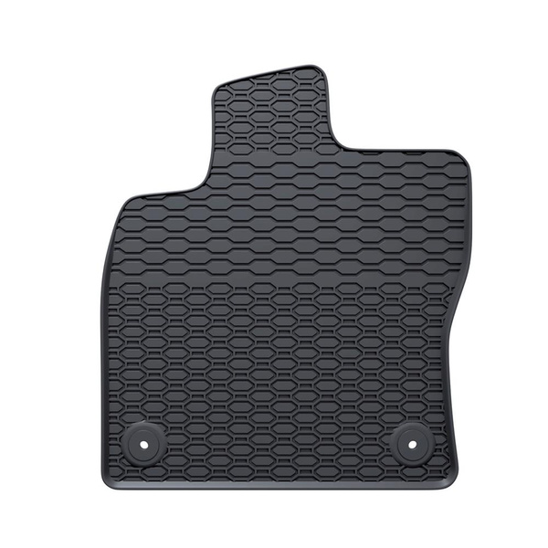 Tapis de sol en caoutchouc adapté pour Volkswagen T-Roc SUV (2017-....) - tapis de voiture - noir - 4 pcs.