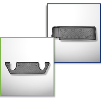 Kit tapis de coffre et tapis de voiture TPE pour: Tesla Model X SUV (01.2021-...