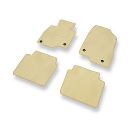 Tapis de Sol Velours adapté pour Mazda 6 III Break, Berline (2012-....) - Premium tapis de voiture - beige