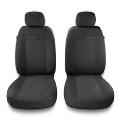 Housses de siège avant adaptées pour Alfa Romeo 166 I, II, III (1998-2007) - housse siege voiture universelles - couverture siege conducteur - 2UNE-1