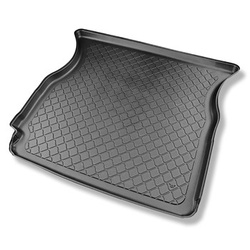 Tapis de coffre adapté pour Tesla Model X SUV (10.2016-12.2020) - bac de coffre - protection de coffre voiture - coffre supérieur; 5/6/7 places; pour l'espace derriere 2e rangée de sieges (3e rangée abaissée)