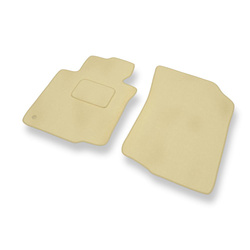 Tapis de Sol Velours adapté pour Citroen C1 I Hayon (2005-2014) - Premium tapis de voiture - beige
